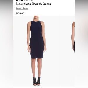 Karen Kane Navy lifestyle travel Midi Dress size m